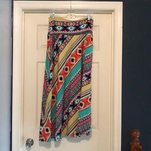 Sunny Leigh colorful Maxi Skirt